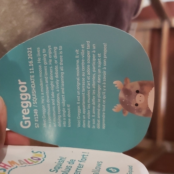 Wildlife Squishmallows™ 7.5in Greggor The Moose Nwt - Picture 4 of 4